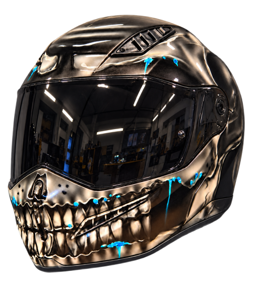 Biomech Skull on Axxis Ghostfighter