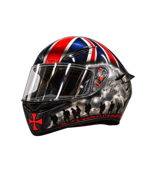 AGV K1 custom painted in Memorial/ Knight Templar Theme on AGV K1