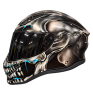 Axxis Ghostfighter helmet custom designed in Biomech Skull  1